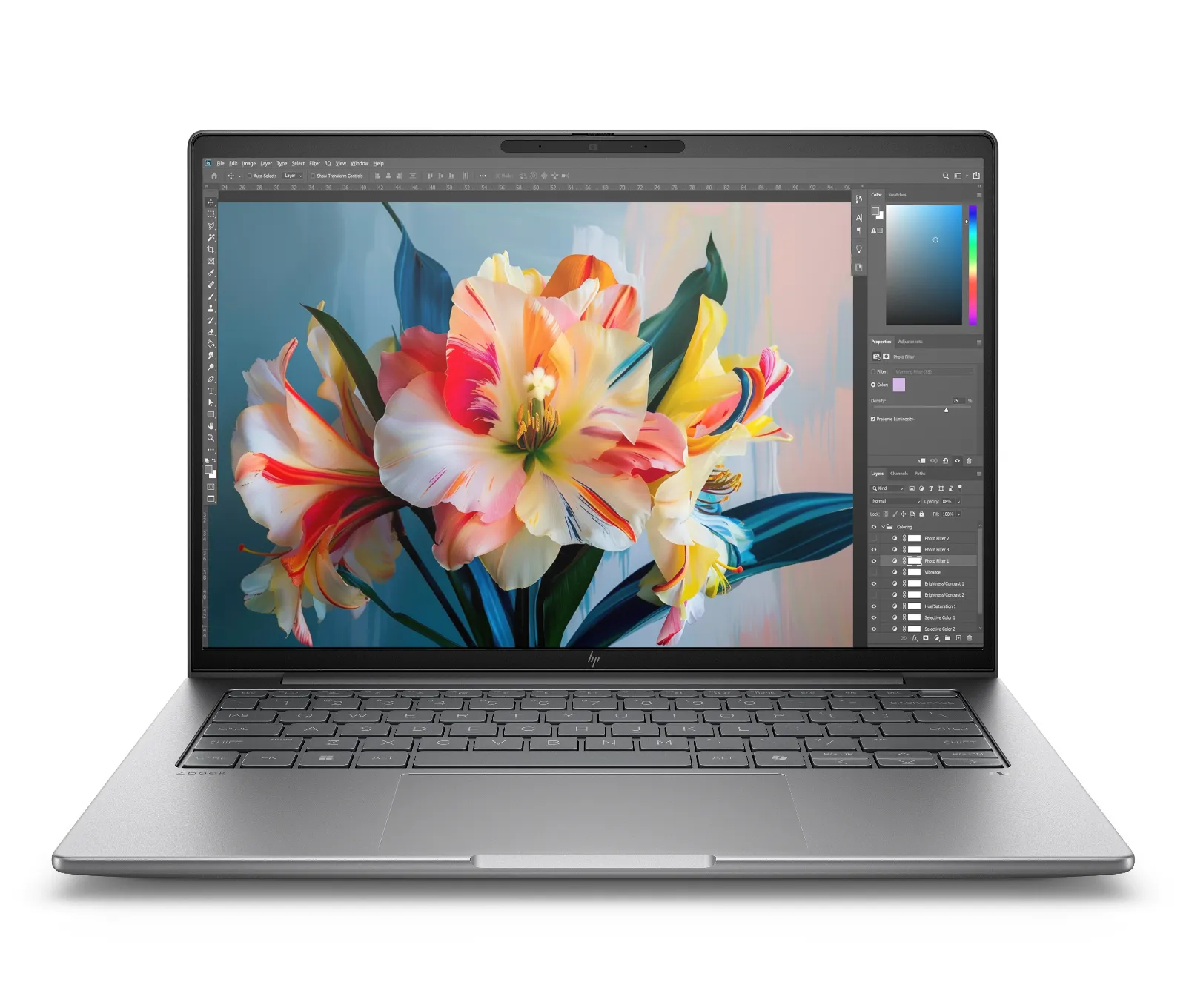 HP ZBook 8 G1i 14 inch Mobile Workstation PC, front view