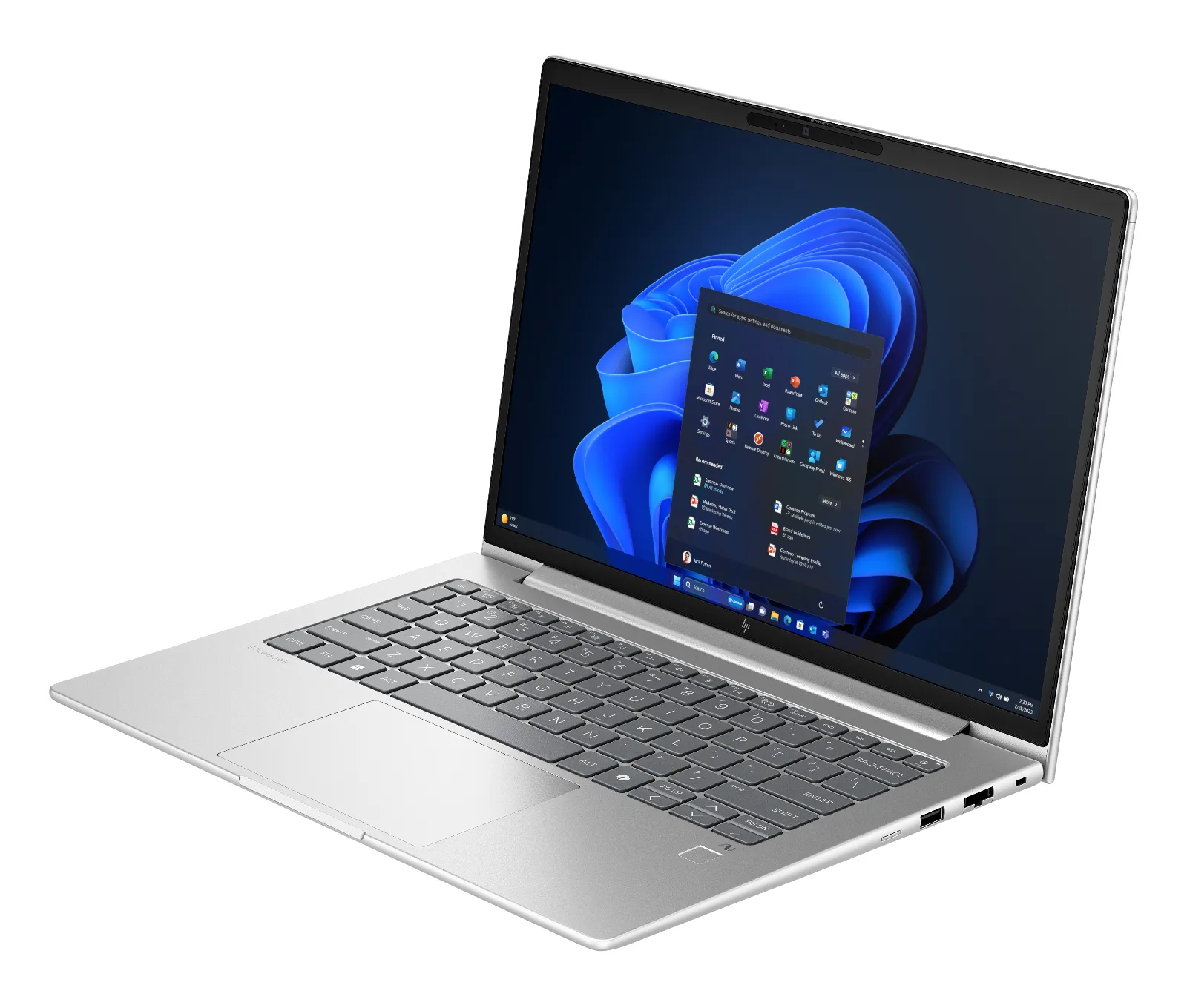 HP EliteBook 6 G1a 14 inch Notebook Next Gen AI PC, left side view