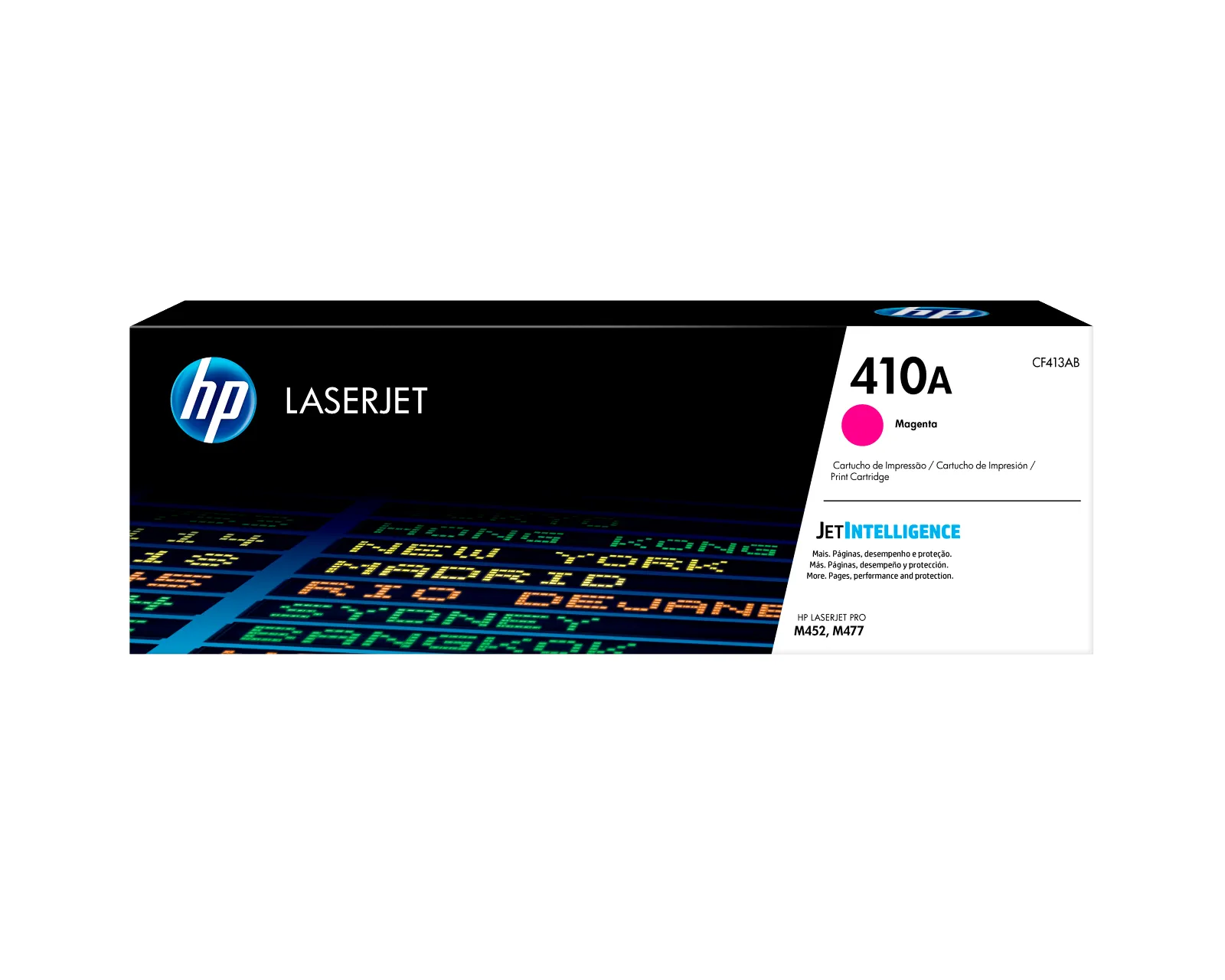 HP 410A Magenta Original LaserJet Toner Cartridge, front view