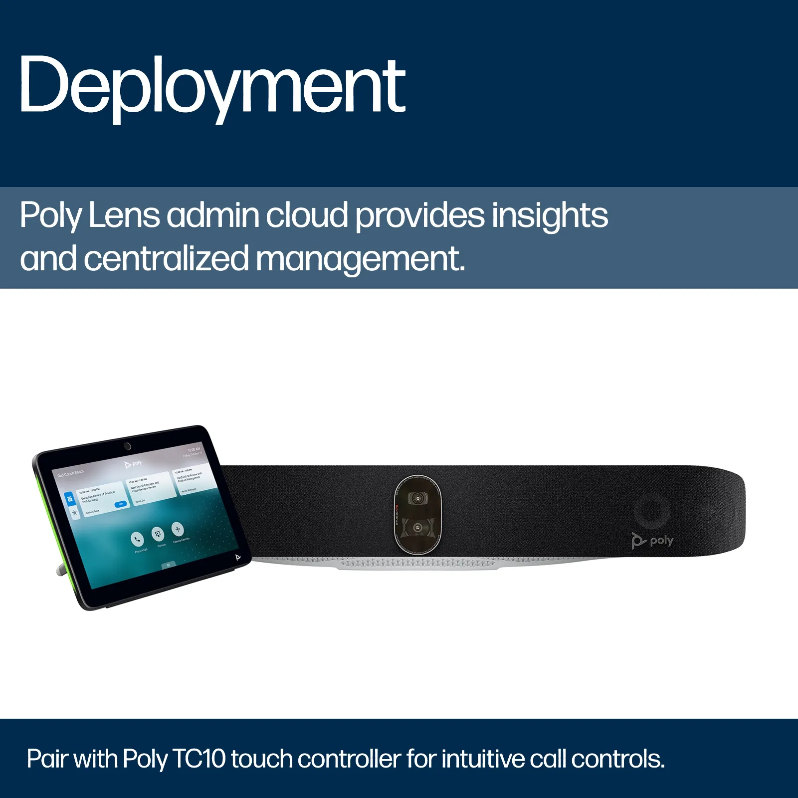 HP Poly Studio X72 All-In-One Video Bar video conferencing system