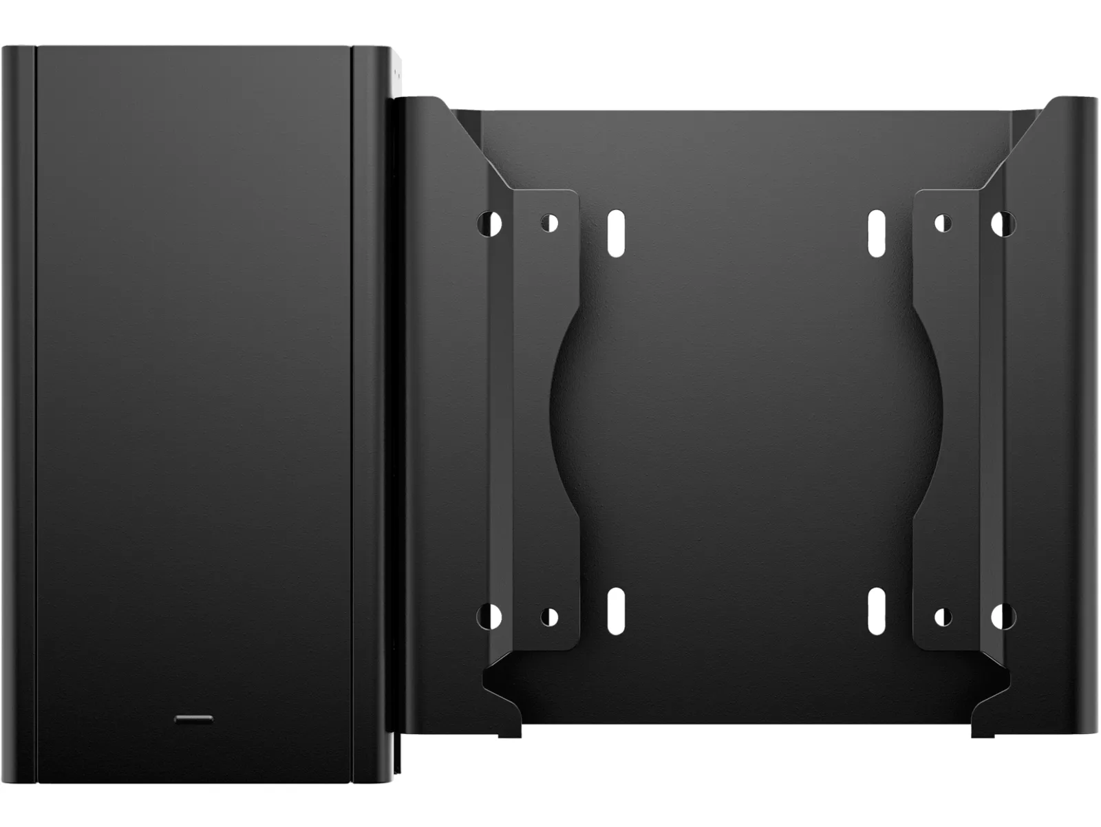 HP Desktop Mini v4+ VESA Sleeve with Power Supply Holder, front view
