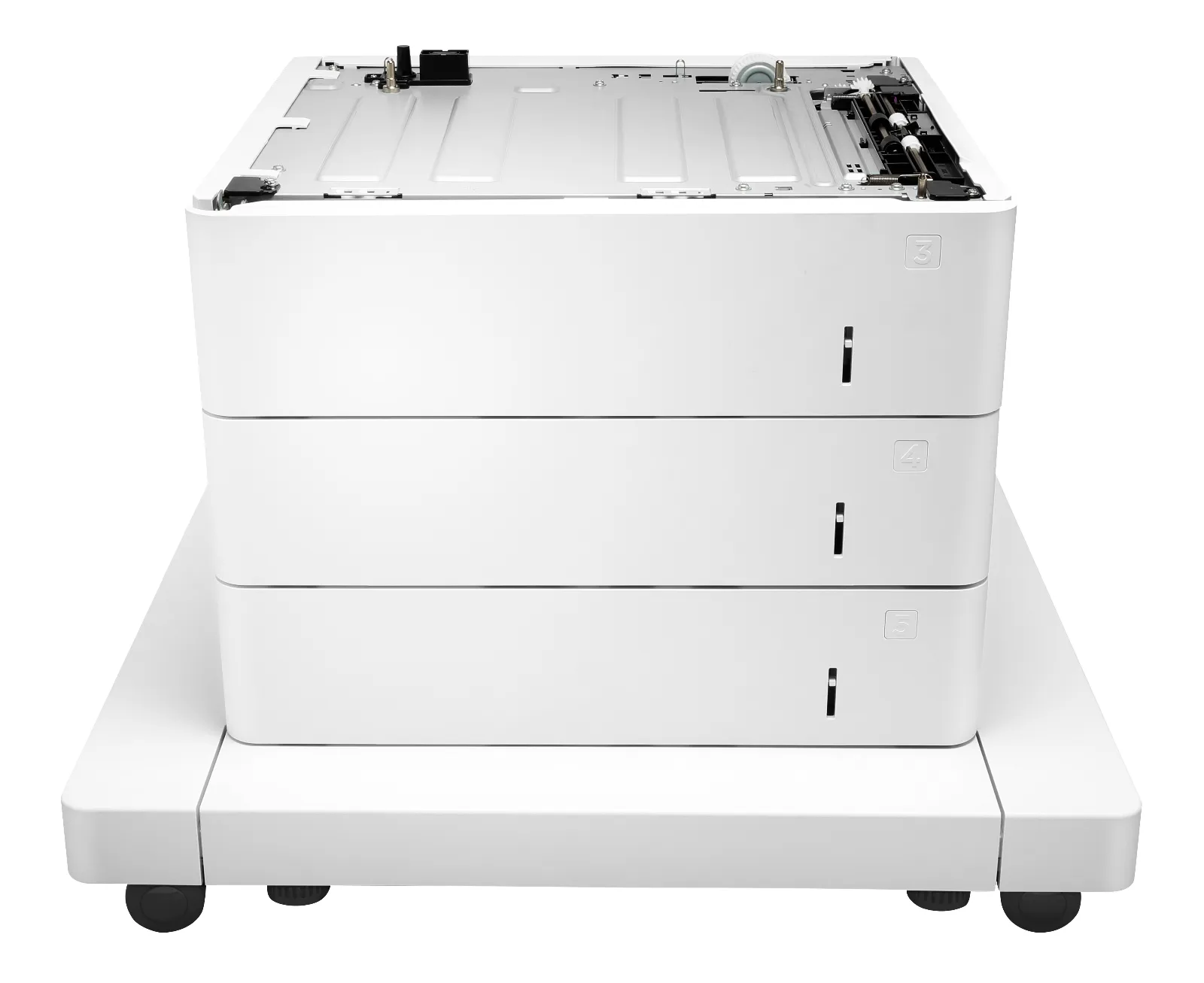 HP LaserJet 3x550-sheet Paper Feeder with Cabinet, front view