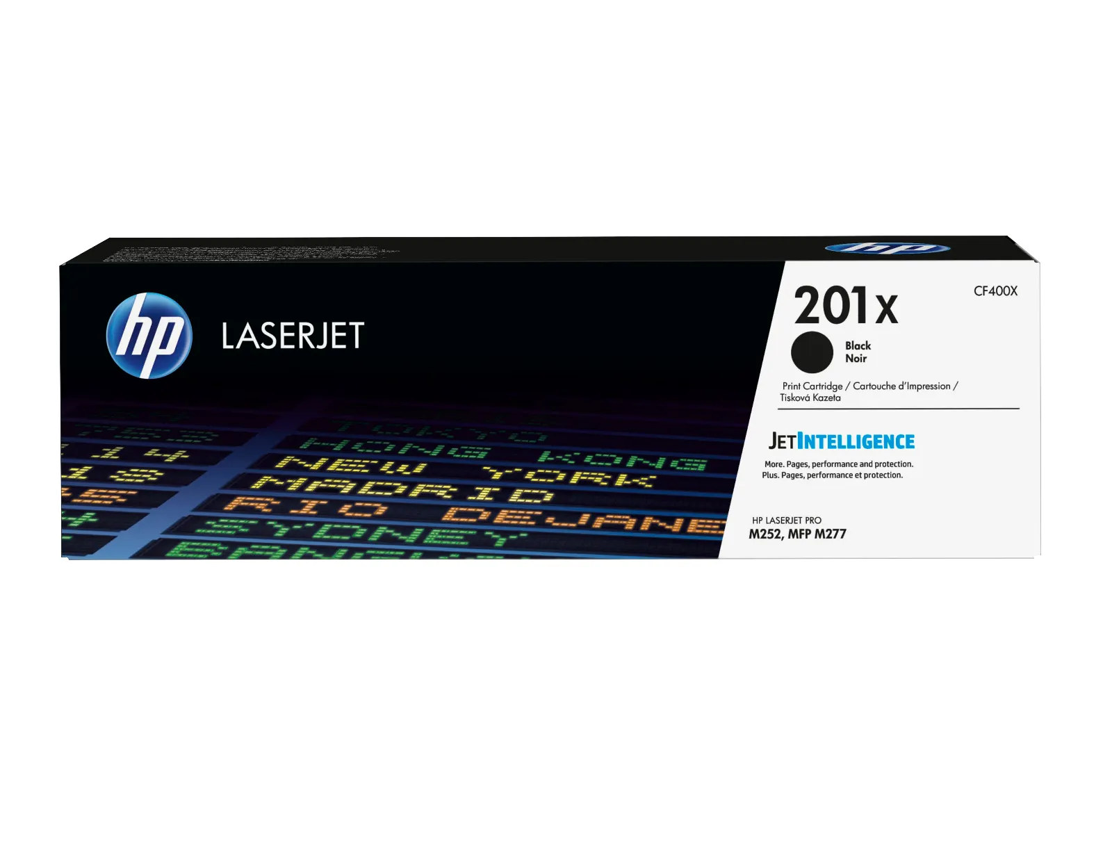 HP 201X High Yield Black Original LaserJet Toner Cartridge, front view