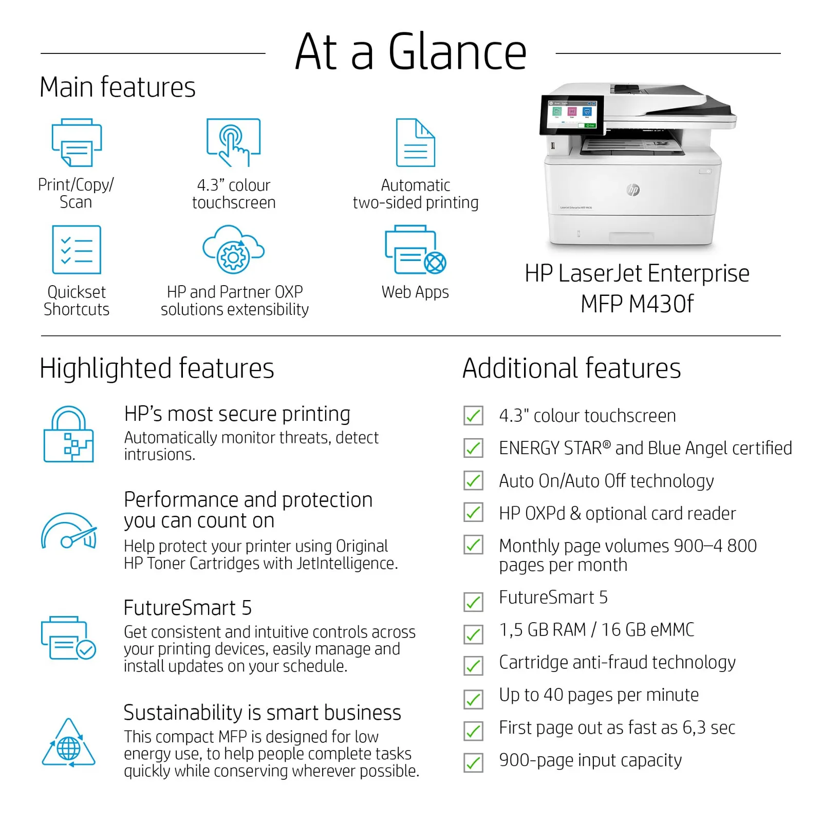 HP LaserJet Enterprise MFP M430f