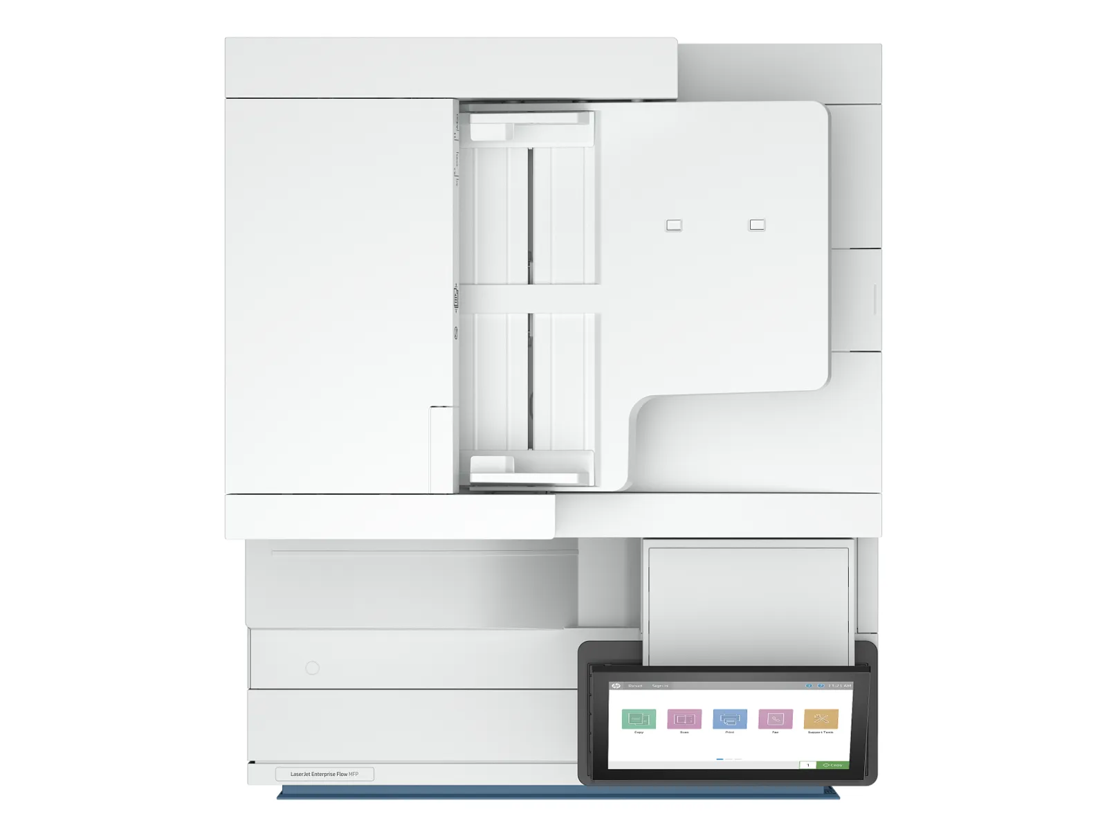HP LaserJet Enterprise Flow MFP 8601z, top view