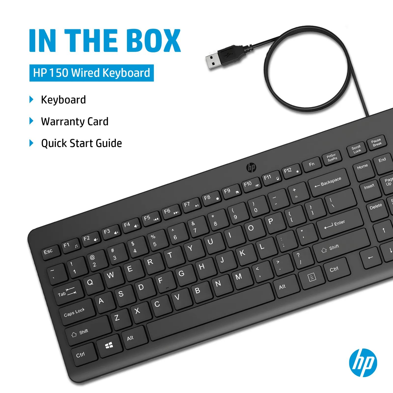 HP 150 USB-A Wired keyboard