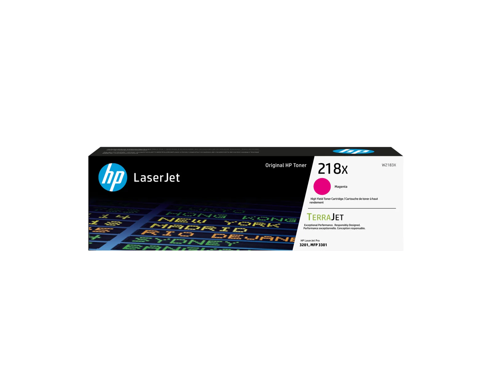 HP 218X High Yield Magenta Original LaserJet Toner Cartridge, front view
