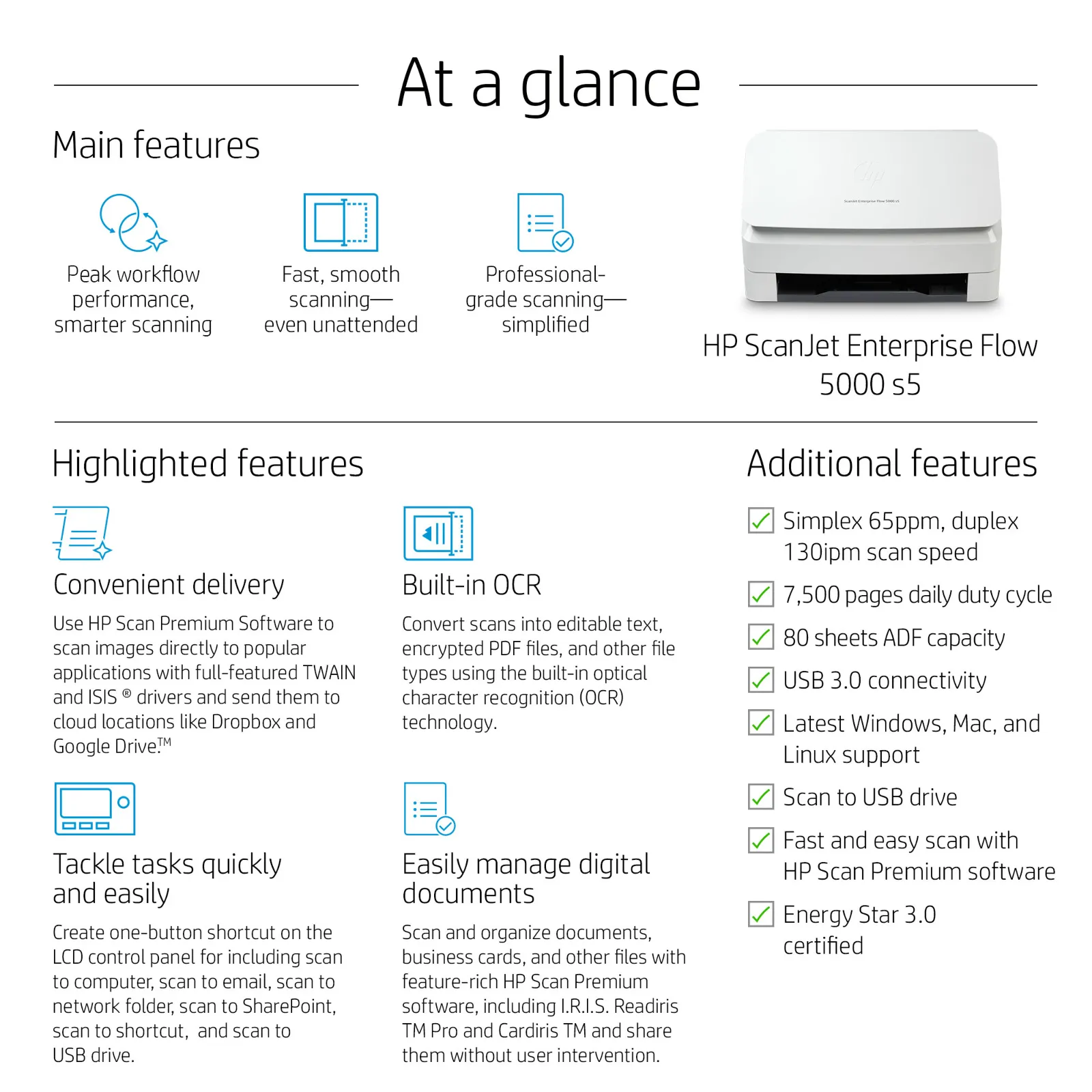 HP ScanJet Enterprise Flow 5000 s5