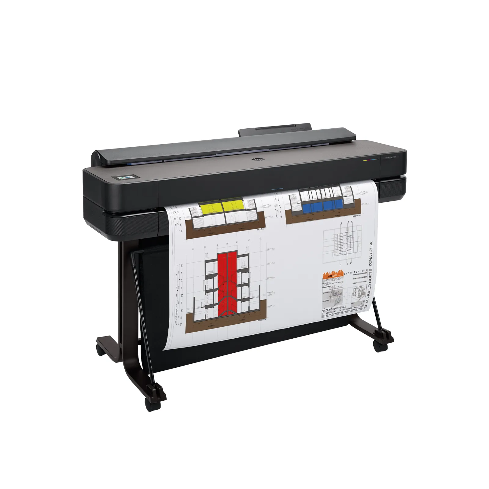 HP DesignJet T650 24-in Printer, right side view