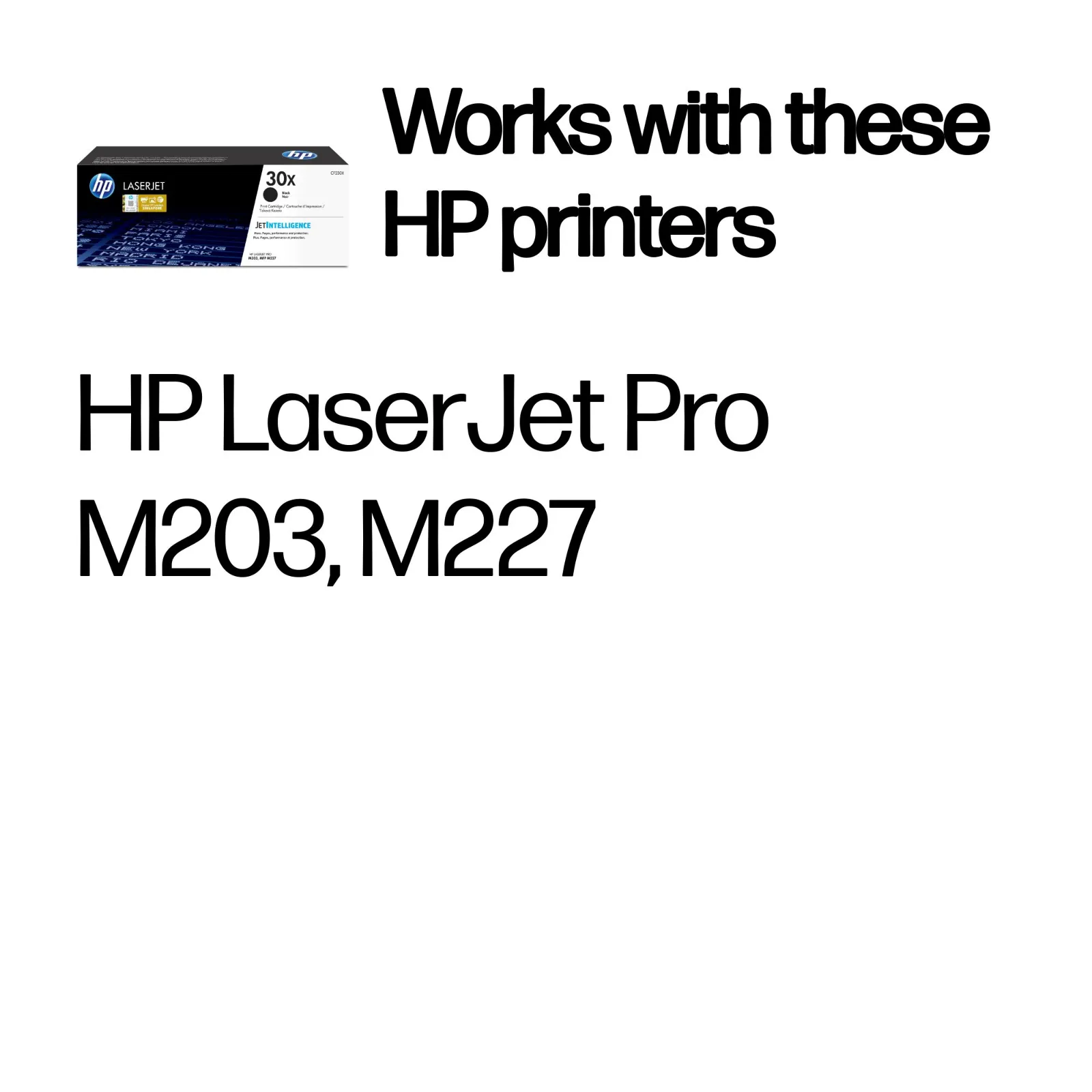 HP 30X High Yield Black Original LaserJet toner cartridge