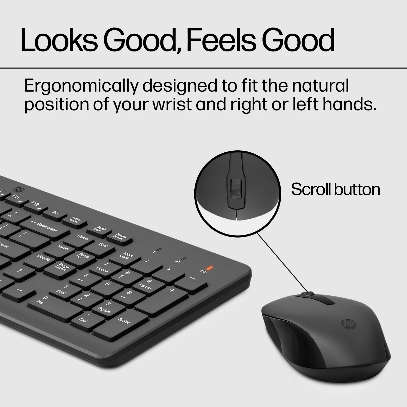 HP 300 Wireless Mouse and Combination keyboard
