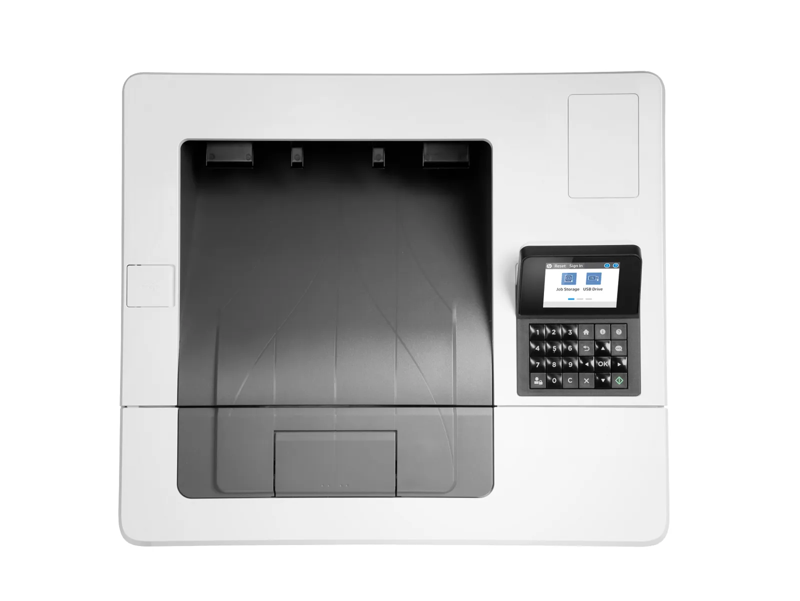 HP LaserJet Enterprise M507dn, top view