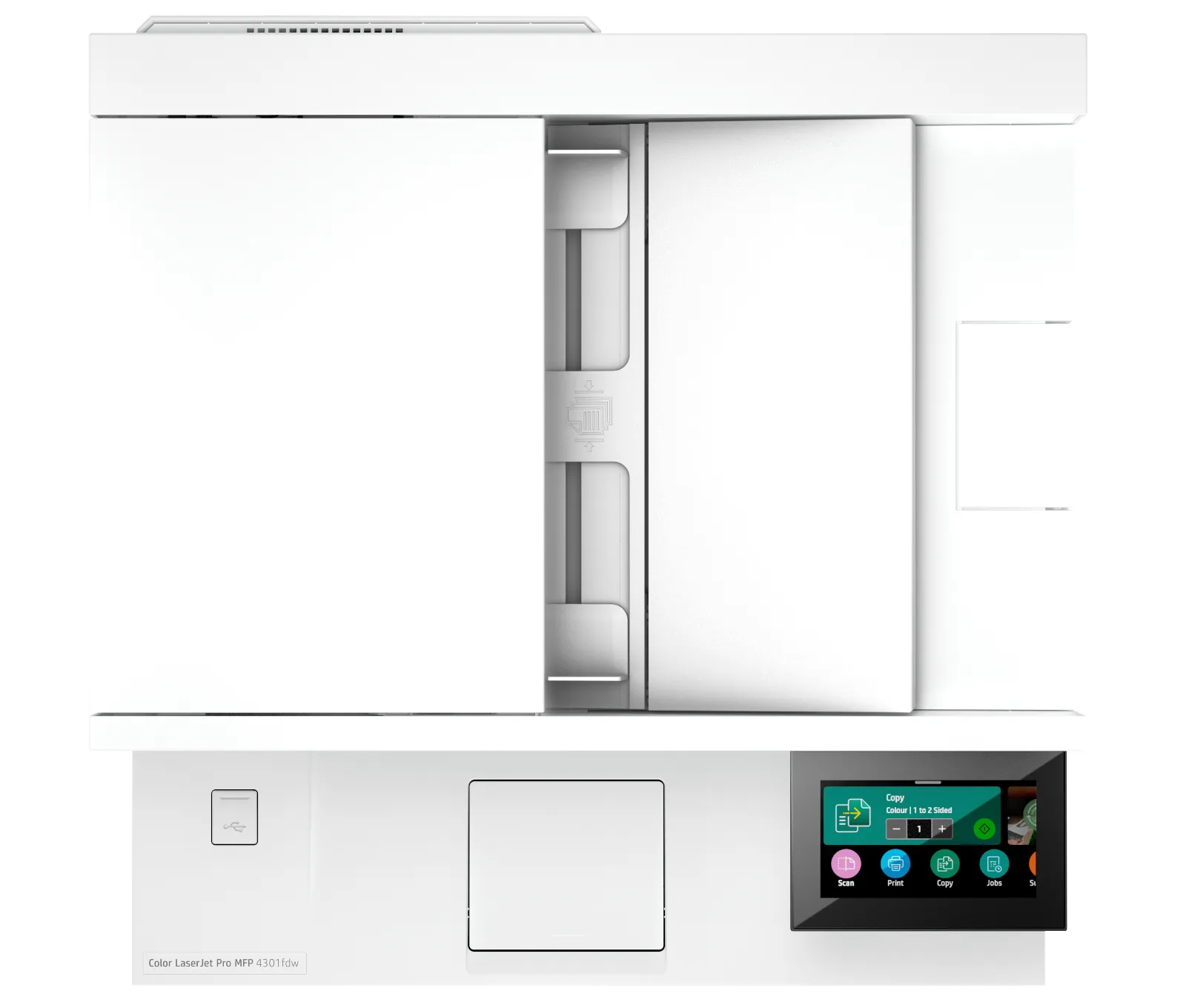 HP Color LaserJet Pro MFP 4301fdw Printer, top view