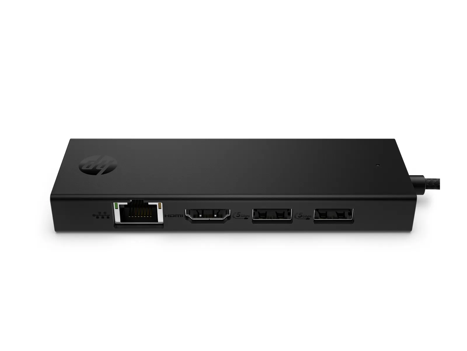 HP Portable USB-C 4K HDMI Hub, front view