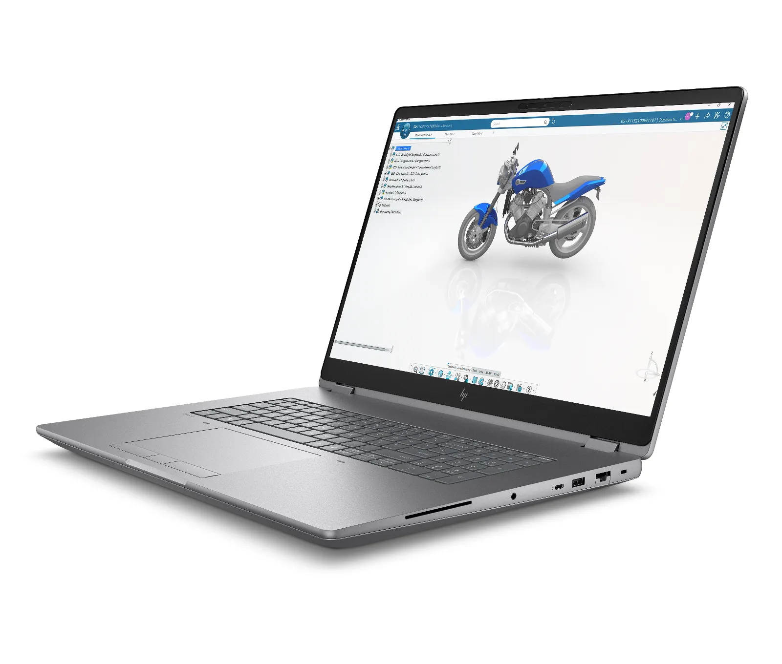 HP ZBook Fury G1i 18 inch Mobile Workstation PC, left side view