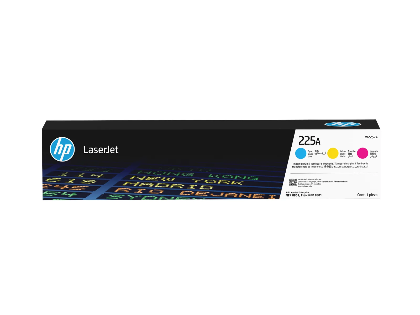 HP 225A LaserJet CYM Original Imaging Drum, front view
