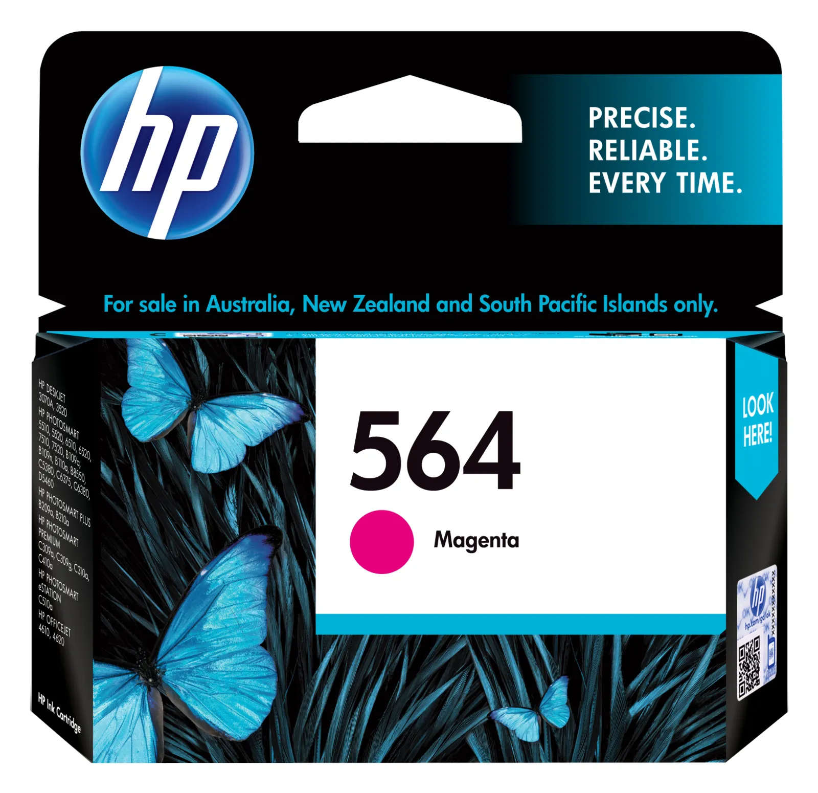 HP 564 Magenta Original Ink Cartridge, front view