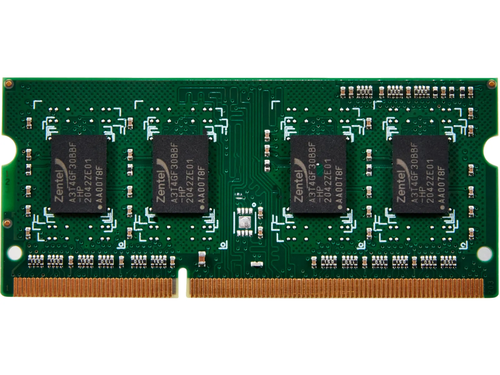 HP 4GB DDR3Lx64 204-pin 933MHz DIMM, front view