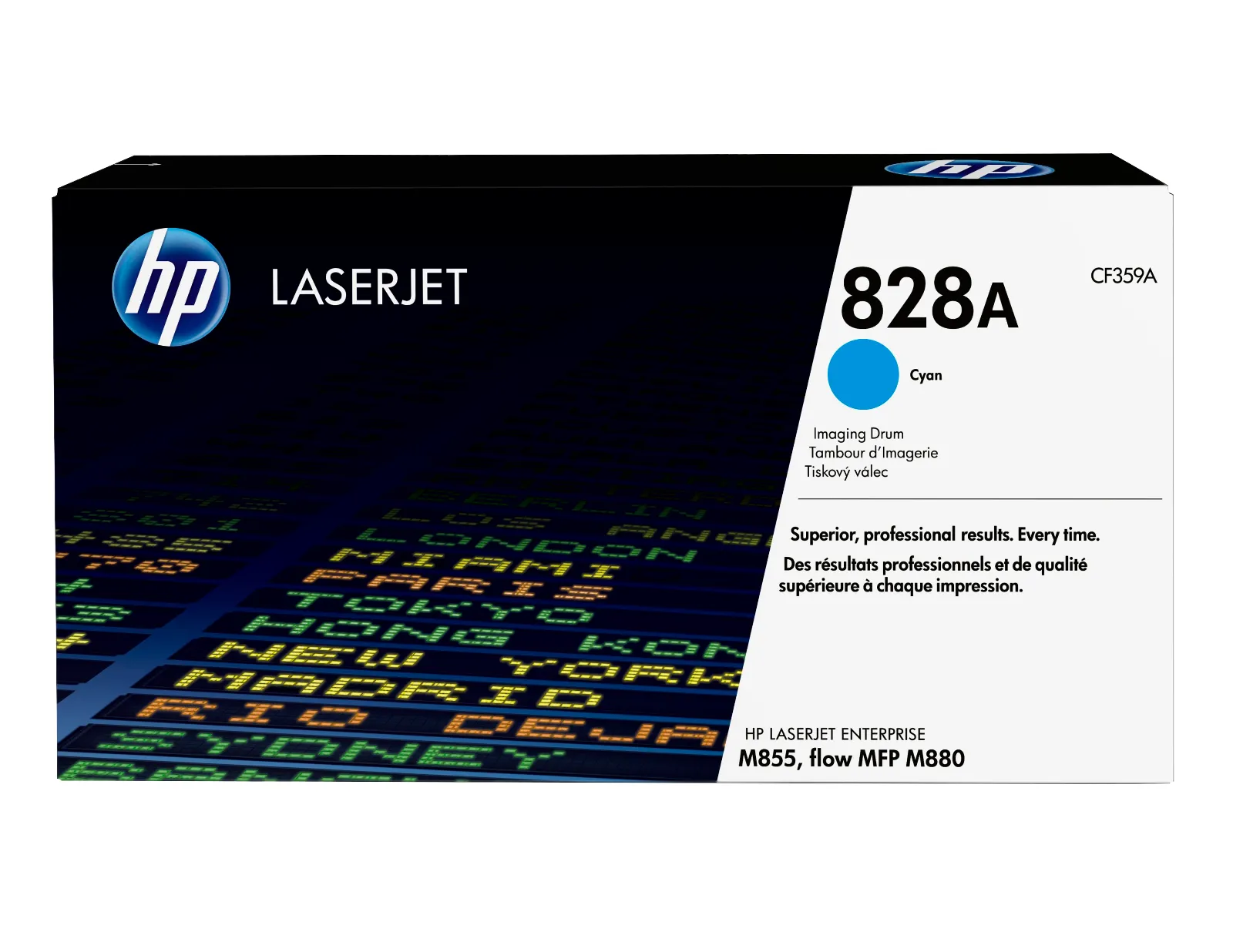 HP 828A Cyan LaserJet Image Drum, front view