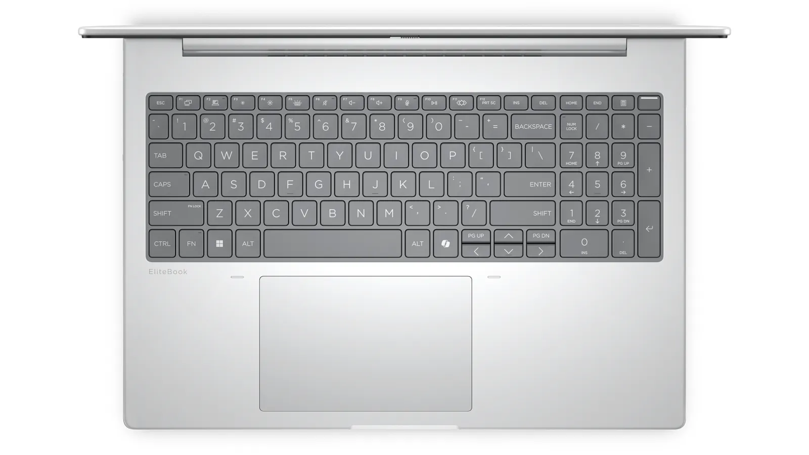 HP EliteBook 8 G1a 16 inch Notebook PC, top view