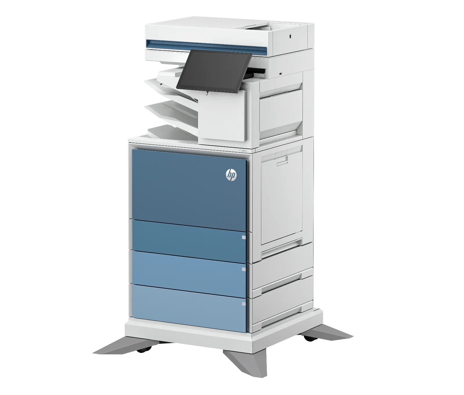 HP Color LaserJet Enterprise Flow MFP 6800zfsw Printer, front view