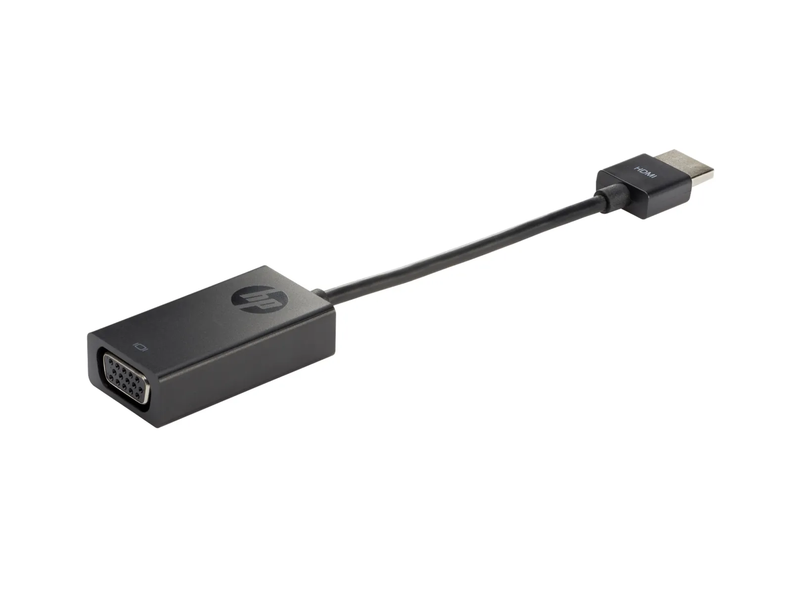 HP HDMI to VGA Adapter, left side view
