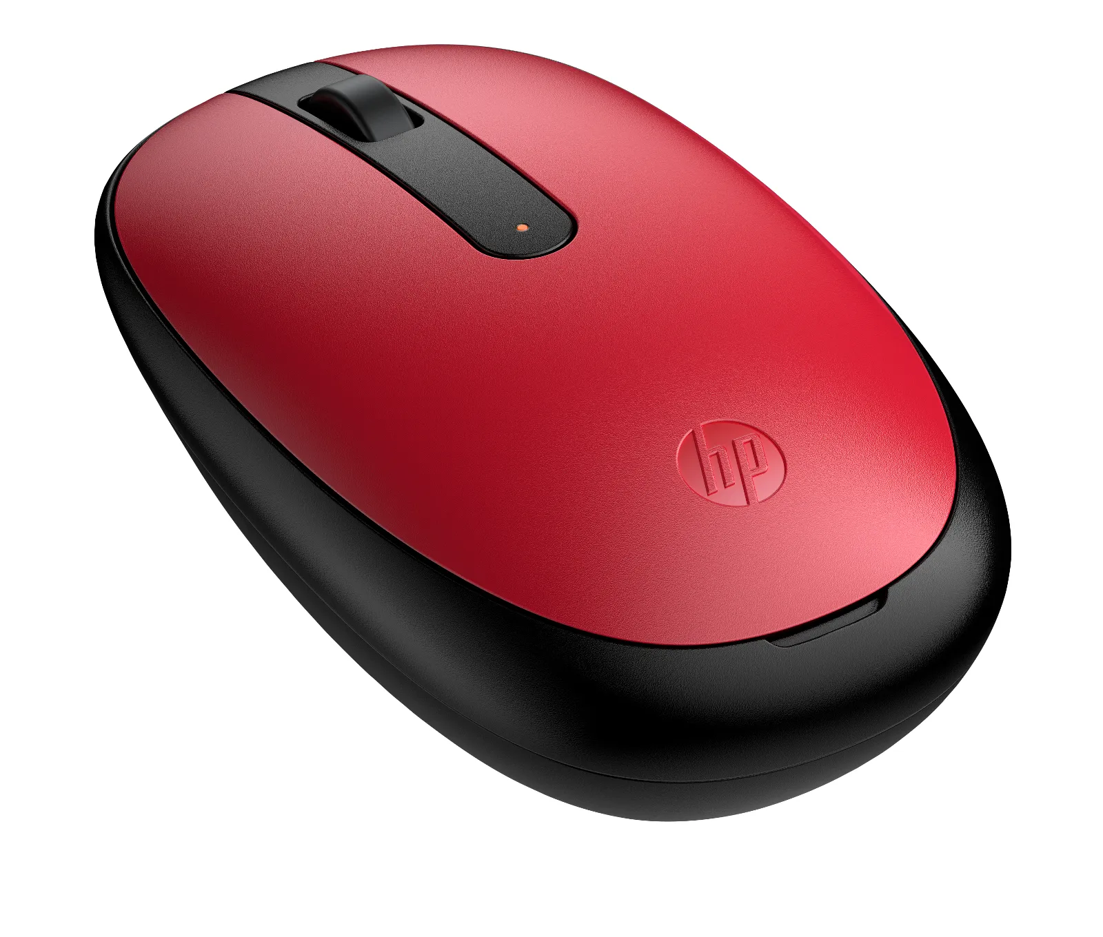HP 240 Empire Red Bluetooth Mouse, left side view