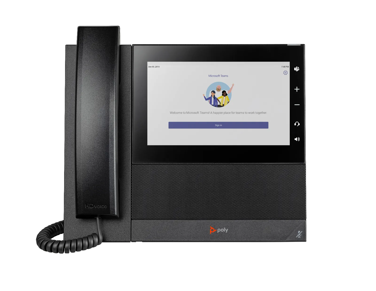 HP Poly CCX 600 Business Media Phone for Microsoft Teams and PoE-enabled IP phone