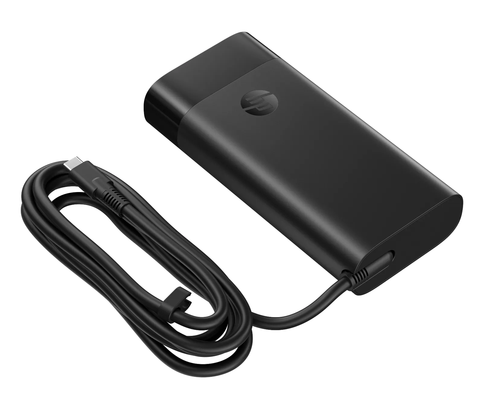 HP 140W USB-C Laptop Charger, left side view
