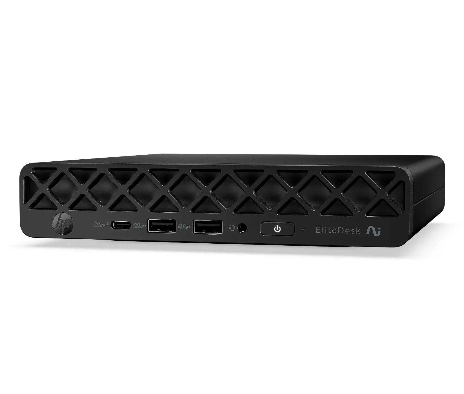 HP EliteDesk 8 Mini G2a Desktop Next Gen AI PC, left side view
