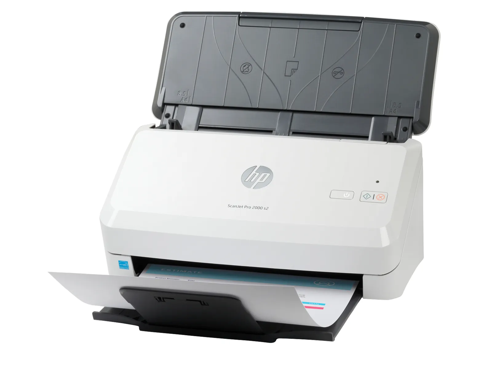 HP ScanJet Pro 2000 s2 Sheet-feed Scanner, left side view