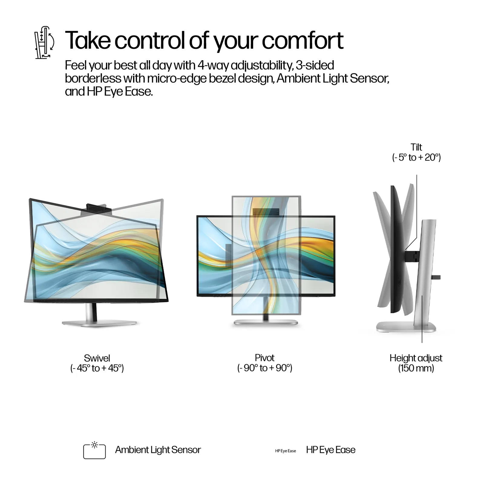 HP Series 5 Pro 27 inch QHD USB-C Conferencing Monitor - 527pm computer monitor