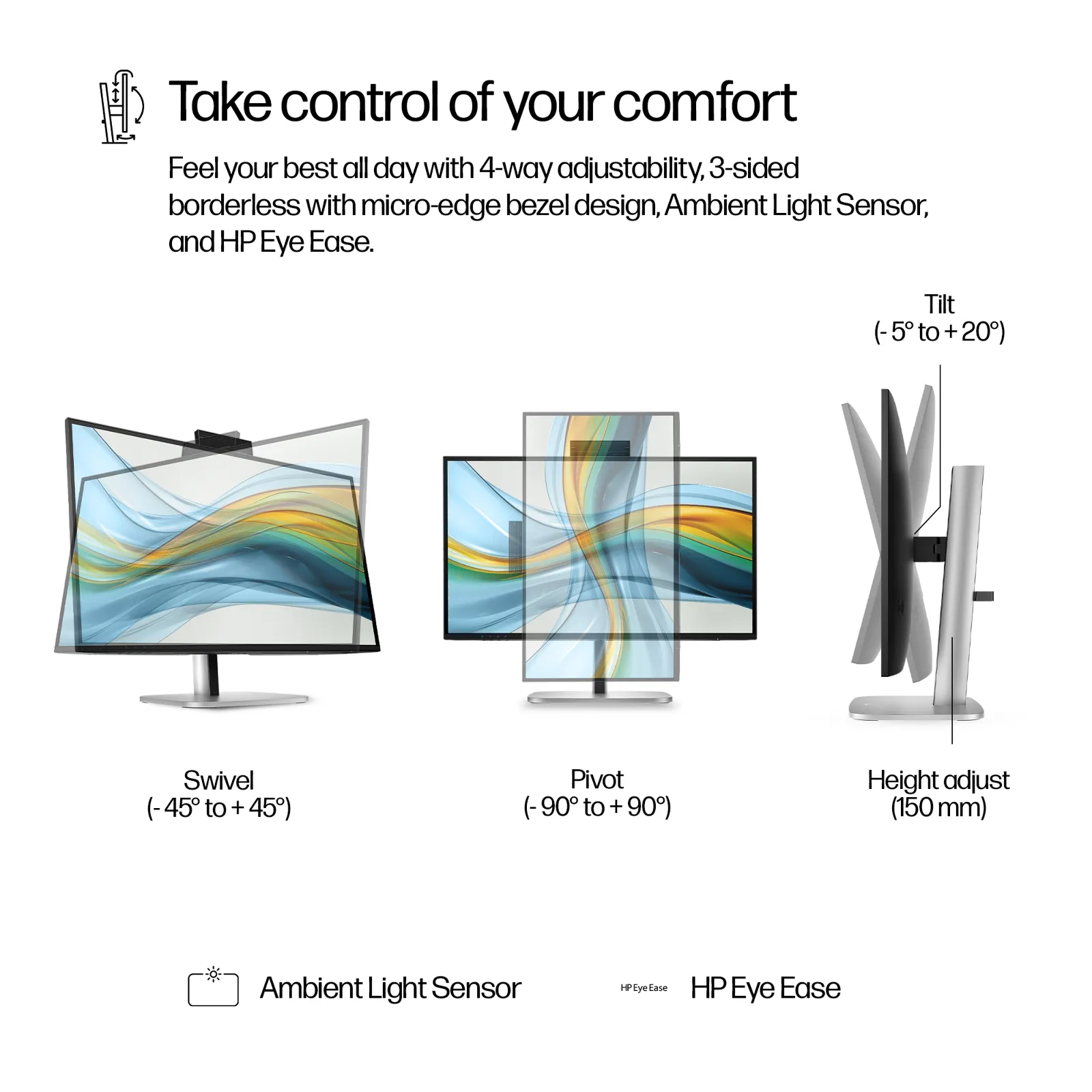 HP Series 5 Pro 27 inch QHD USB-C Conferencing Monitor - 527pm computer monitor