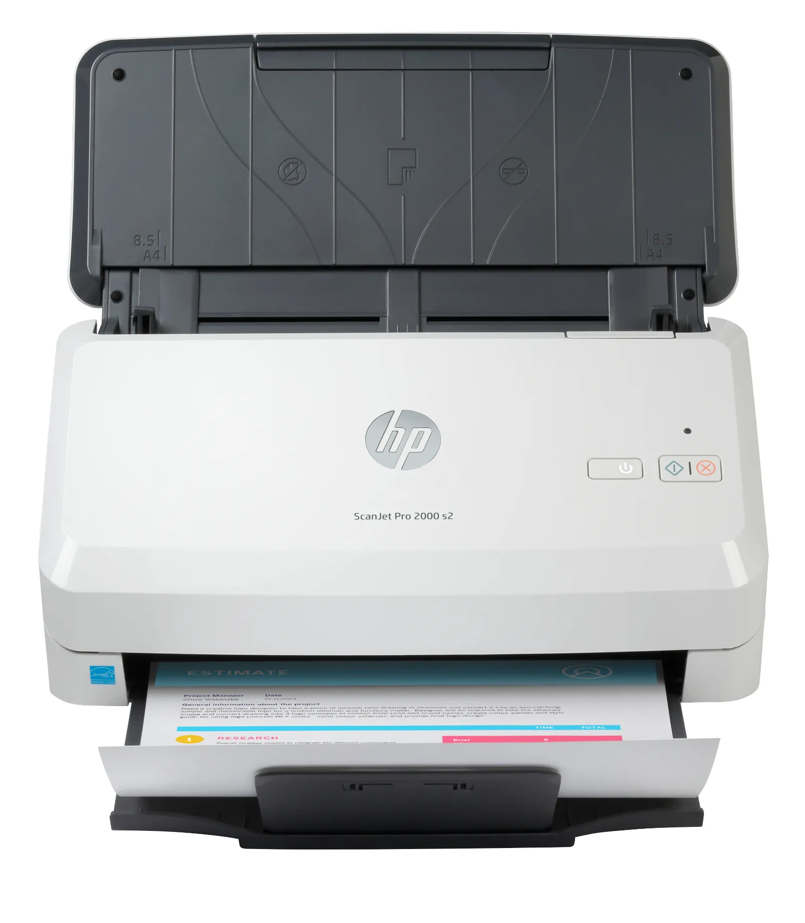HP ScanJet Pro 2000 s2 Sheet-feed Scanner, front view