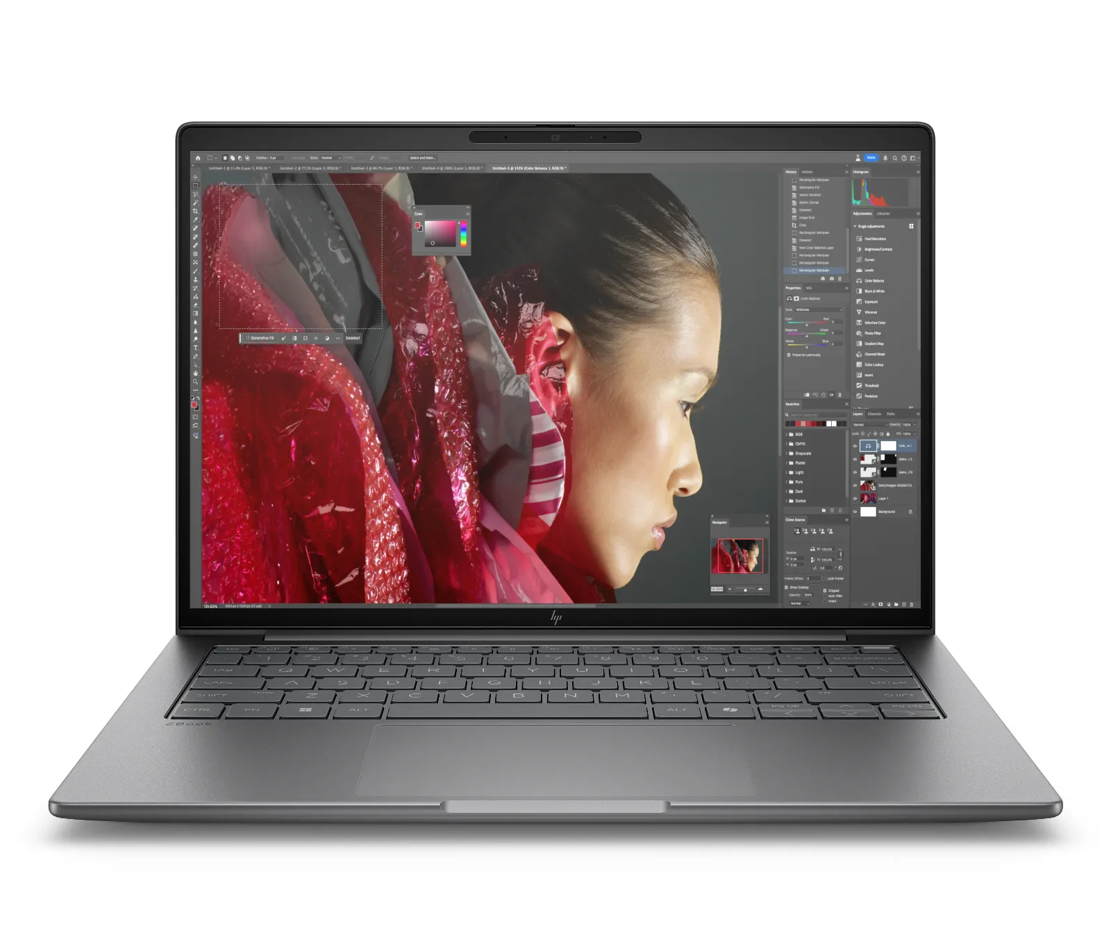 HP ZBook 8 G1i 14 inch Mobile Workstation PC, front view