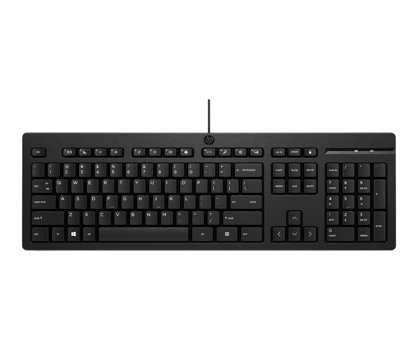 HP 125 Wired Keyboard, front view
