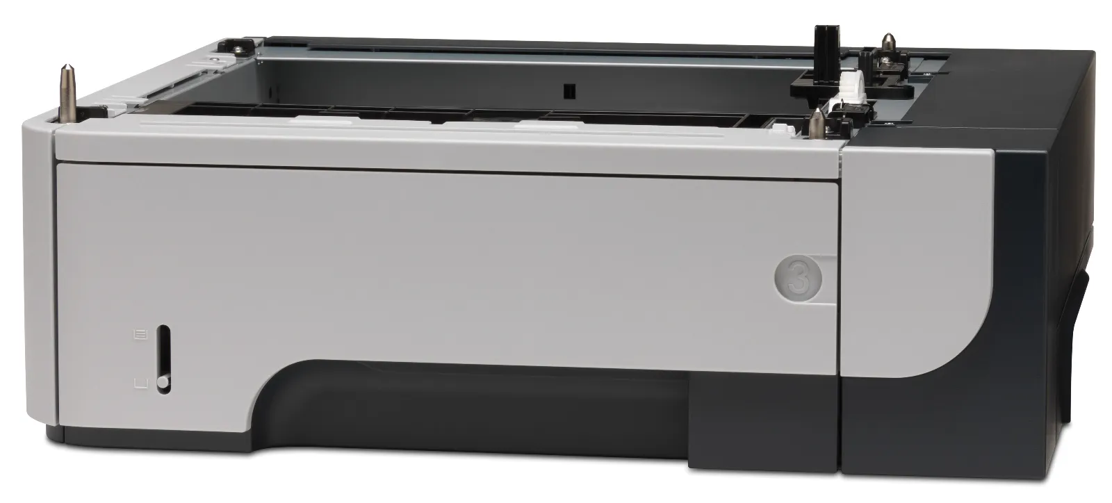 HP LaserJet 500-sheet Feeder/Tray, left side view
