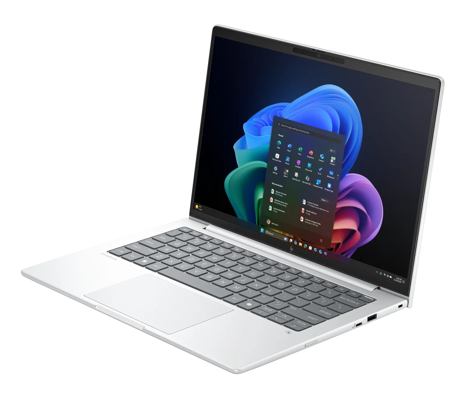 HP EliteBook 8 G1i 14 inch Notebook Next Gen AI PC, left side view