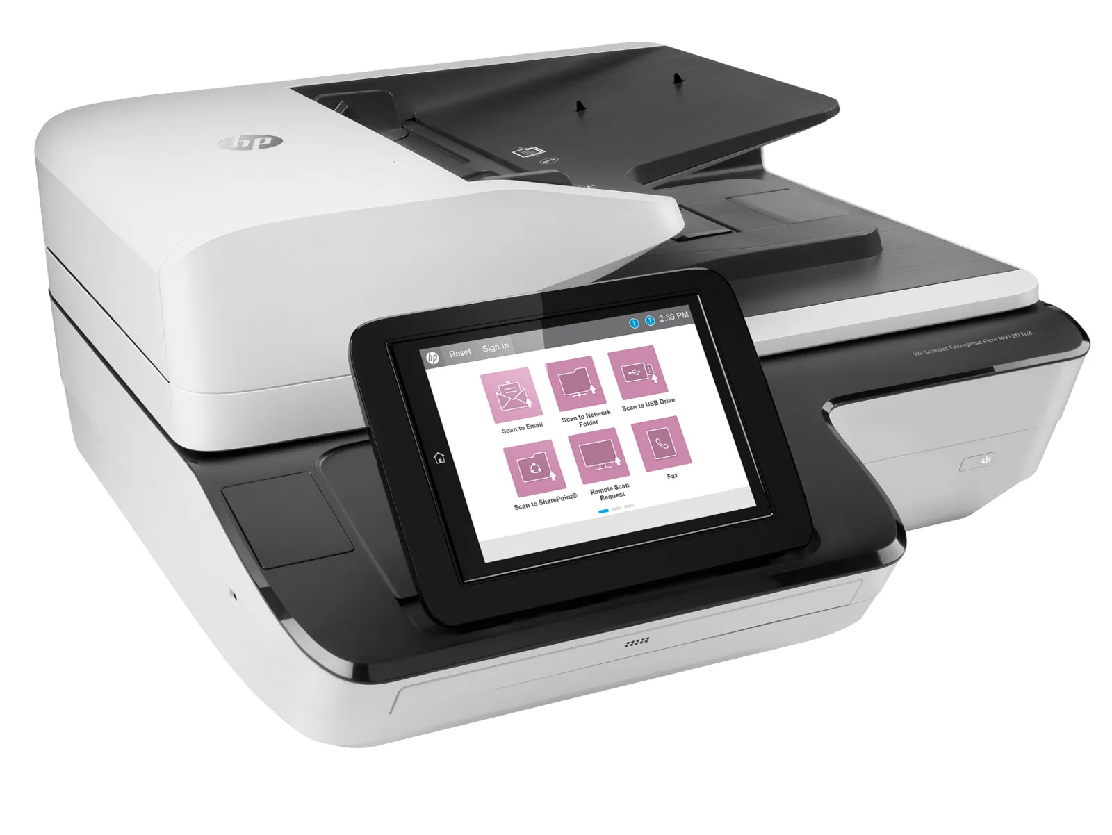 HP ScanJet Enterprise Flow N9120 fn2 Document Scanner, right side view