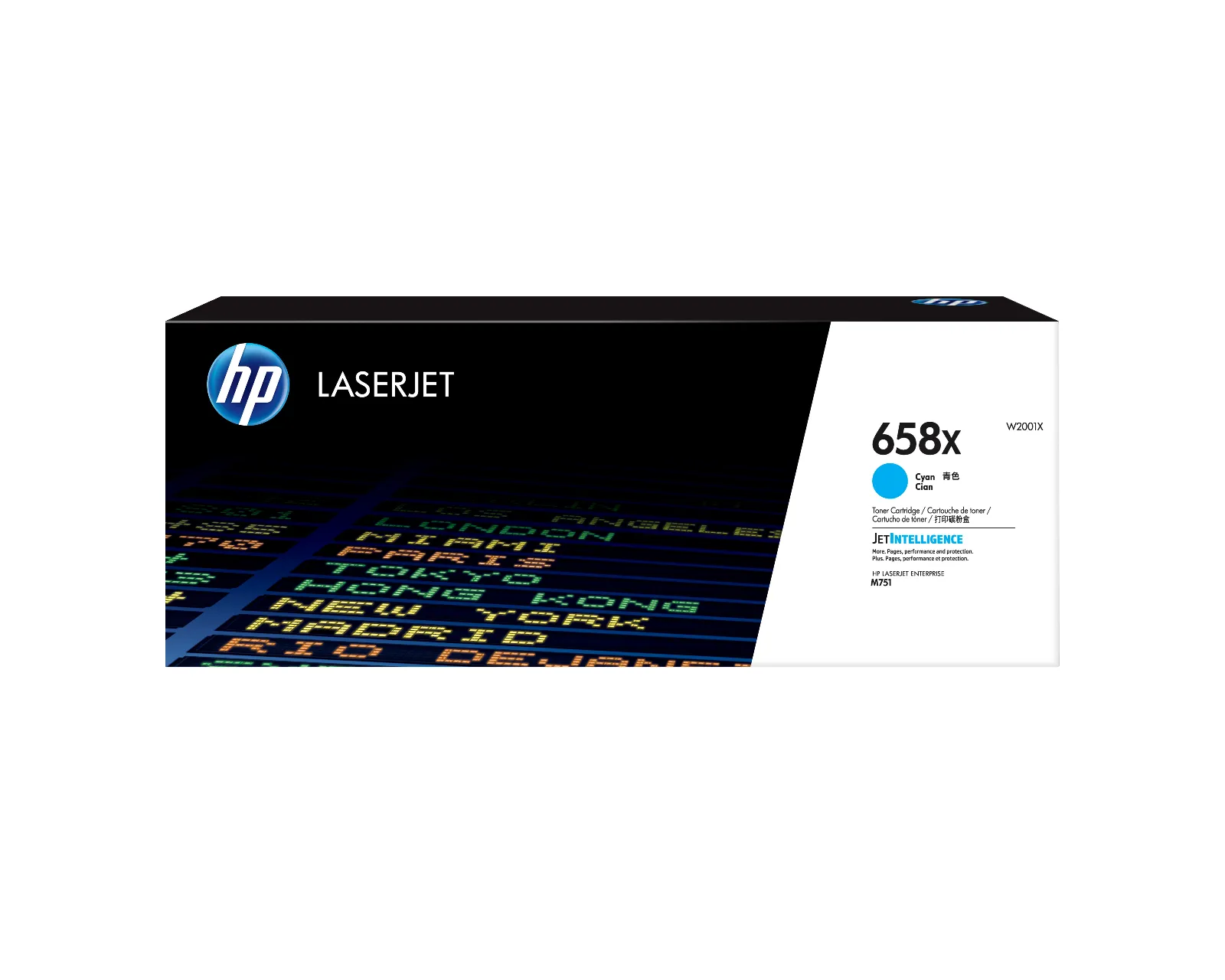 HP 658X High Yield Cyan Original LaserJet toner cartridge