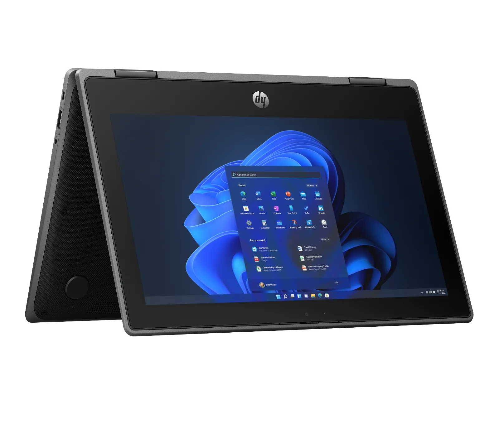 HP Fortis Flip G1i 11 inch Notebook PC, rear view