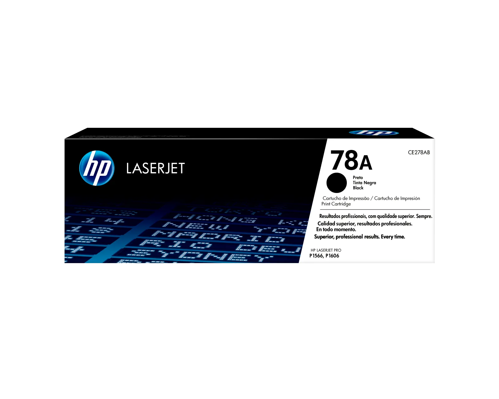 HP 78A Black Original LaserJet Toner Cartridge, front view