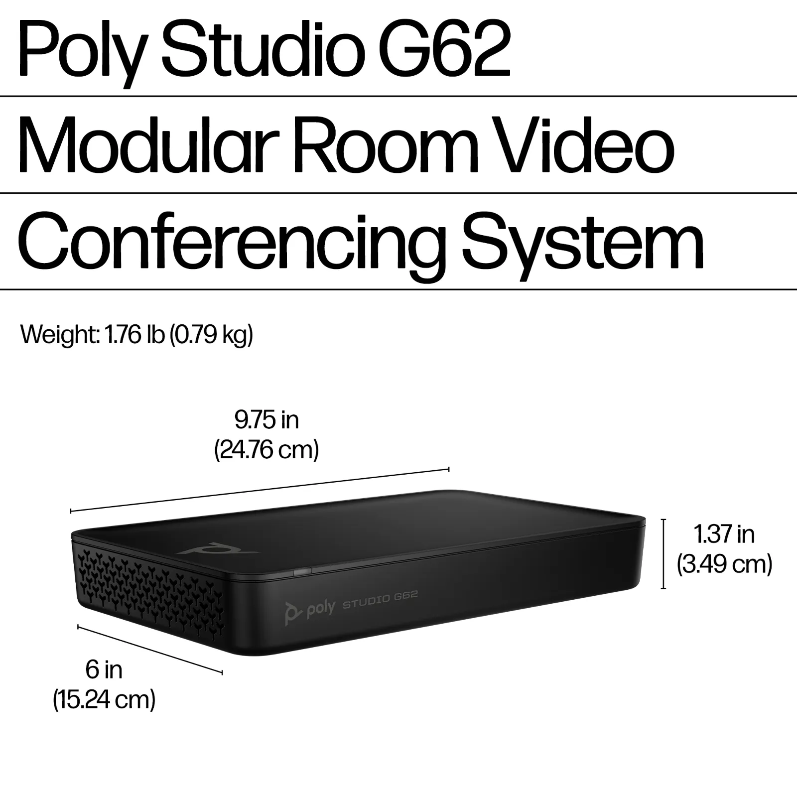 HP Poly Studio G62 video conferencing system