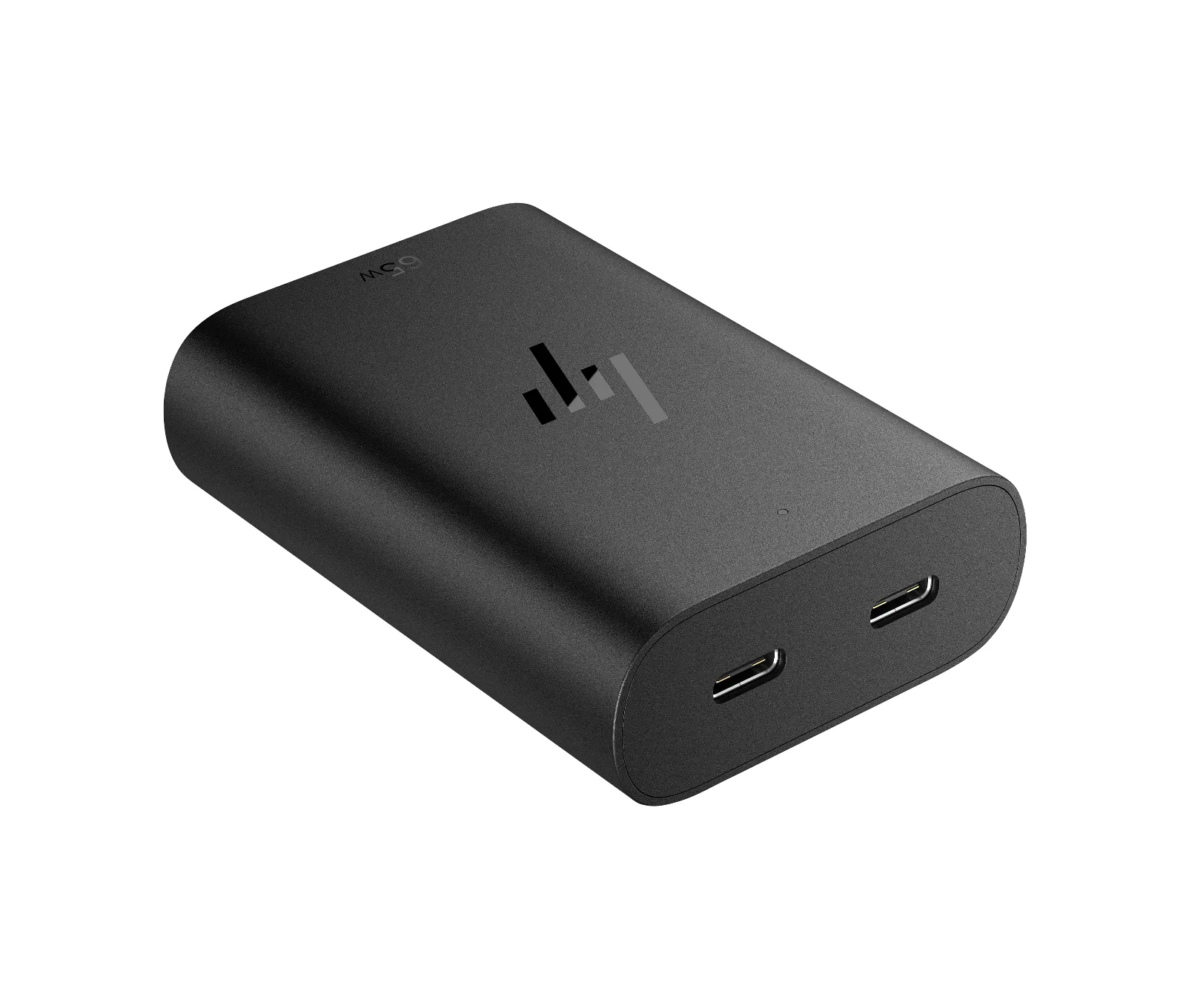 HP 65W GaN USB-C Laptop Charger, left side view