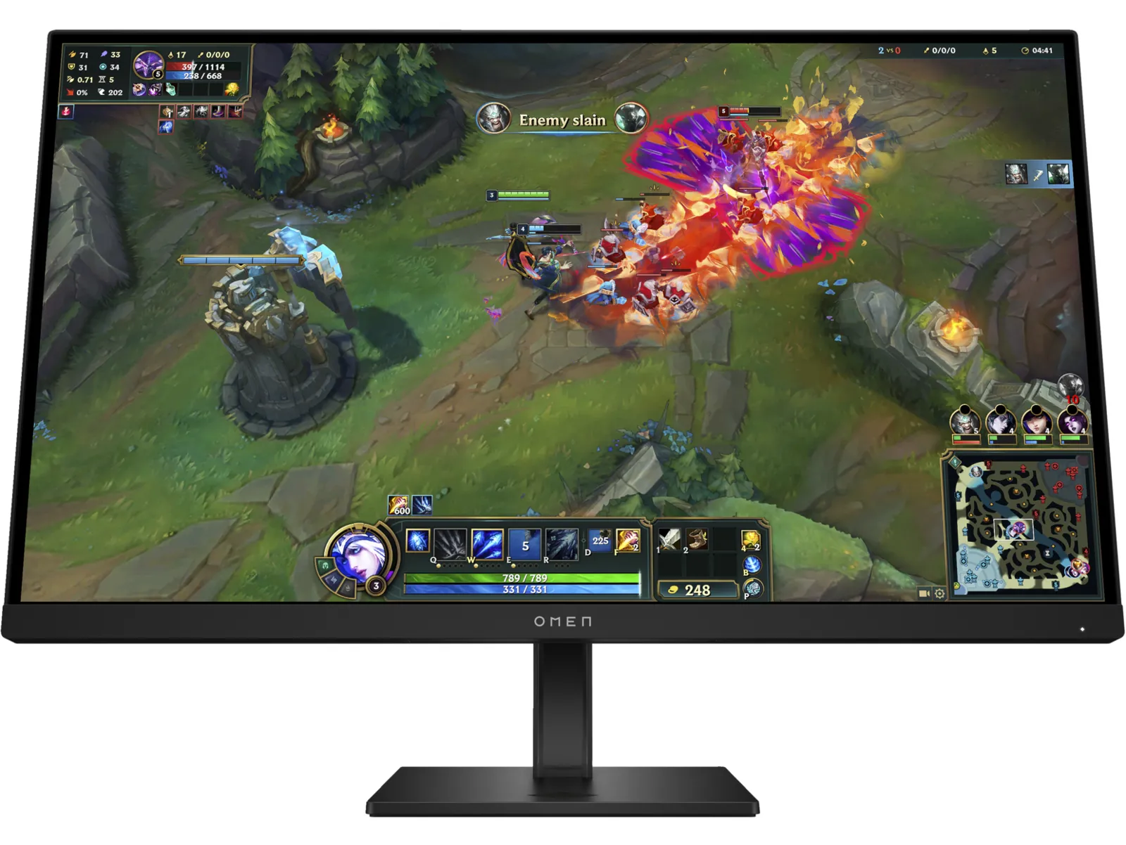 OMEN 27 inch QHD 180Hz Gaming Monitor - OMEN 27q G2, front view