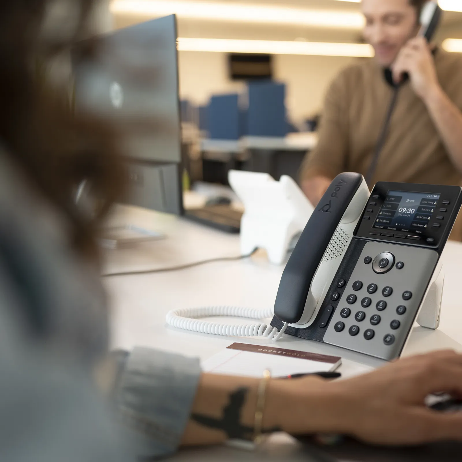 HP Poly Edge E350 and PoE-enabled IP phone