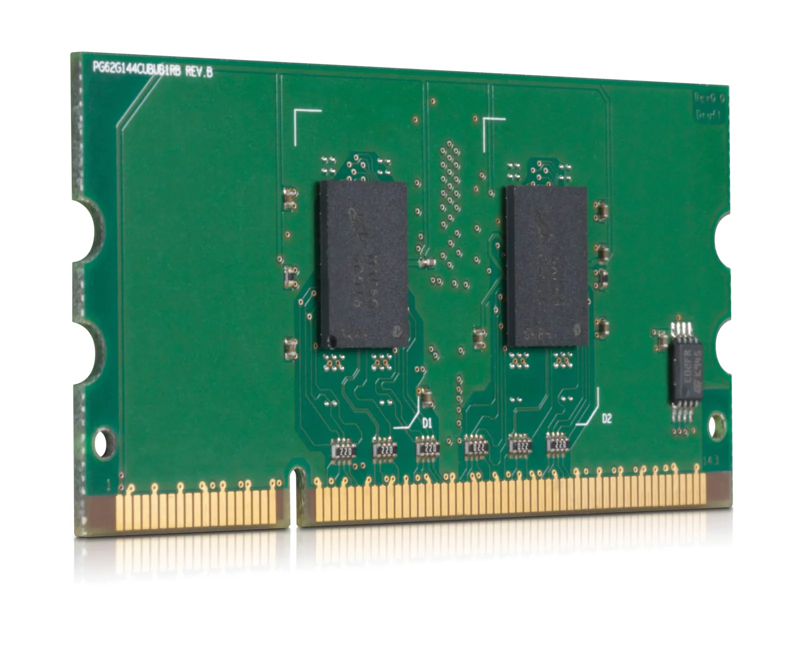 HP 256 MB DDR2 144-pin DIMM, right side view