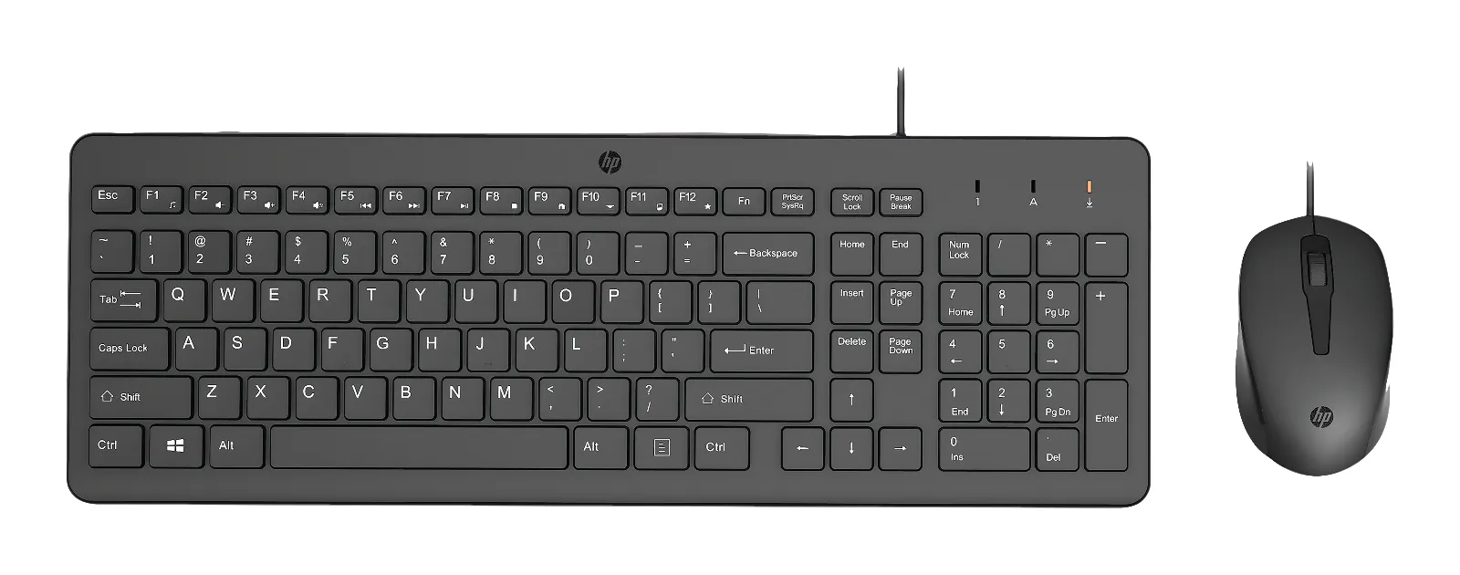 HP 150 Wired Mouse and Combination keyboard