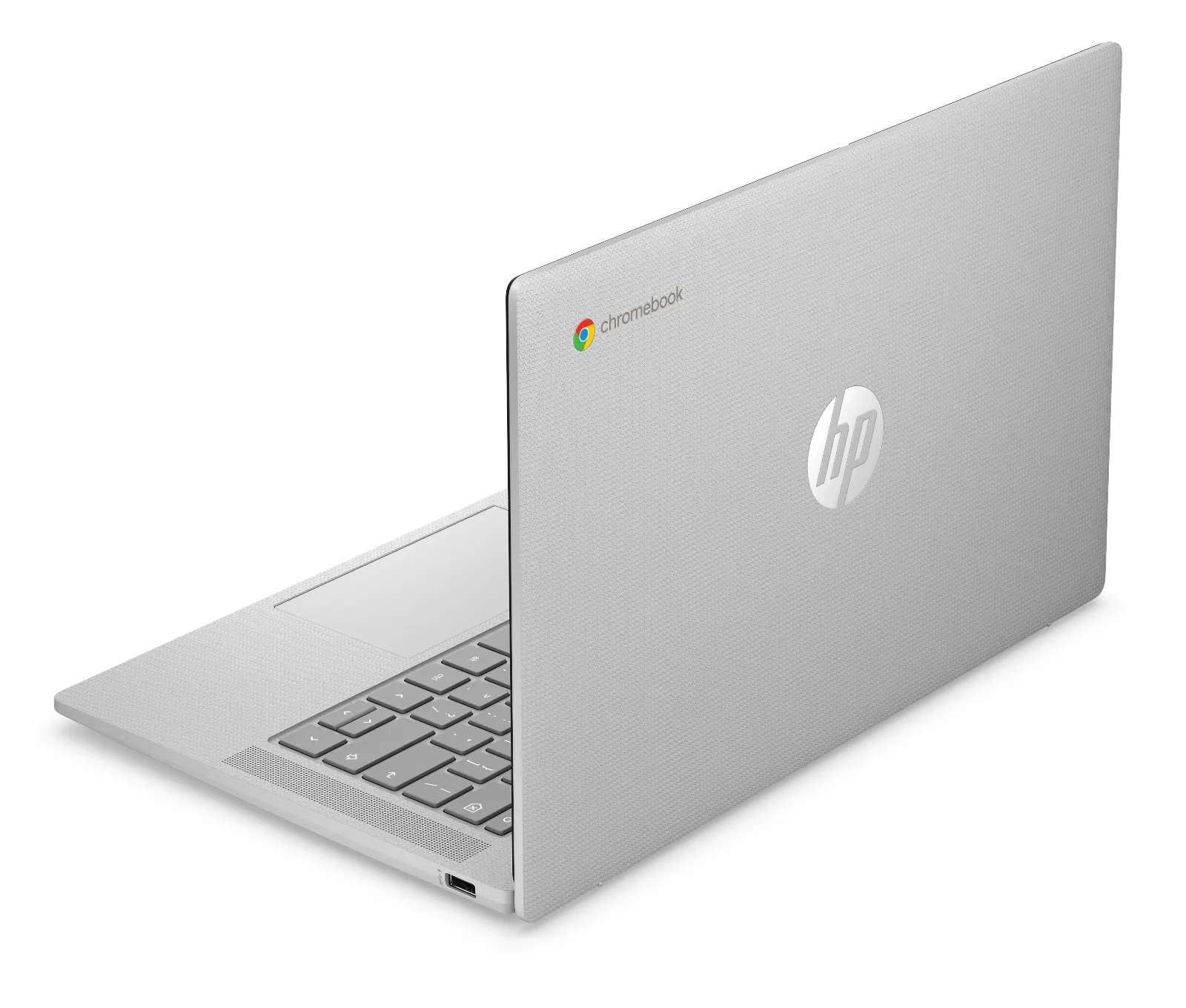 HP Chromebook 14a-nm0001MU, rear view