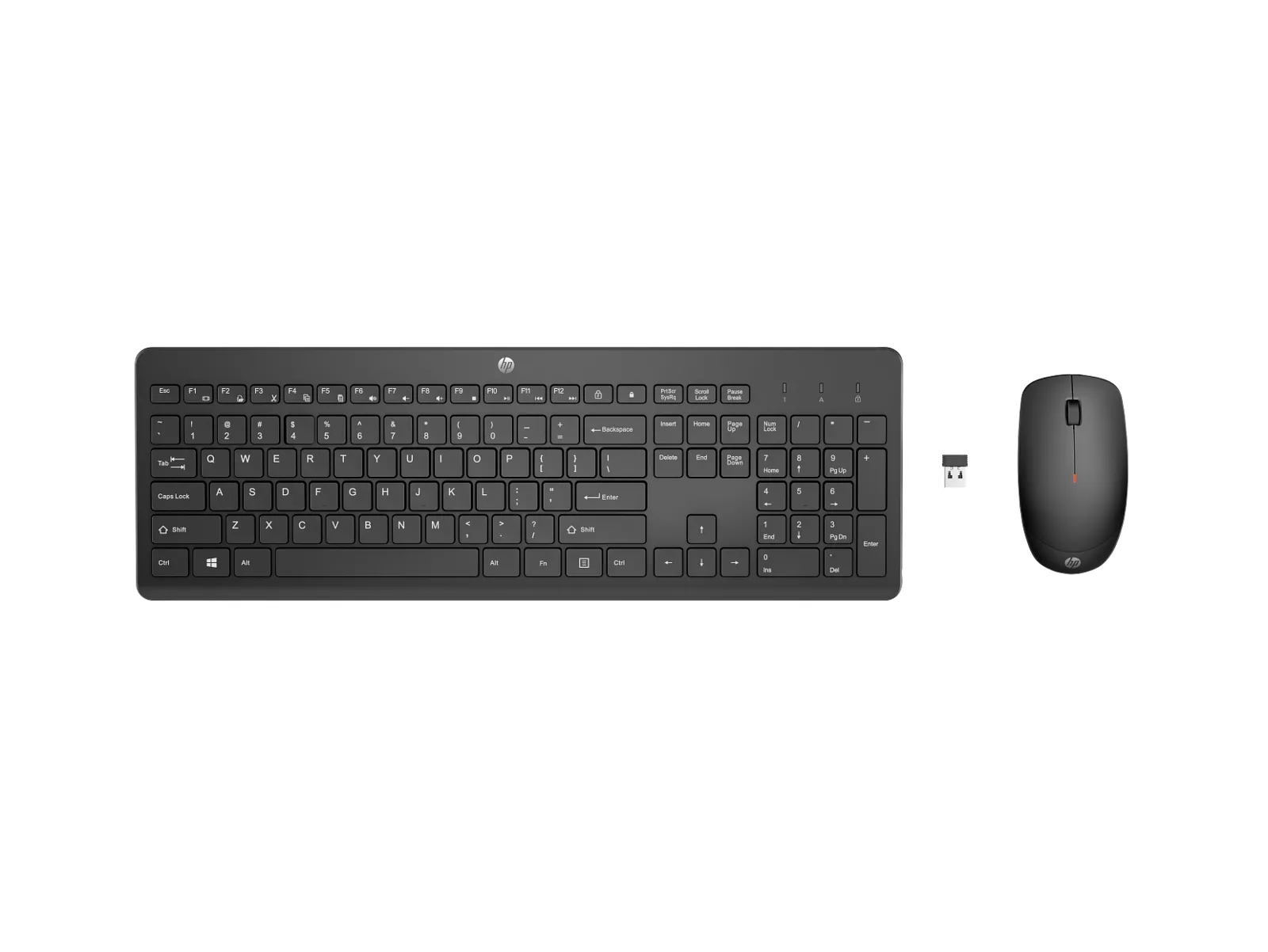 HP 230 Wireless Mouse and Keyboard Combo, front view